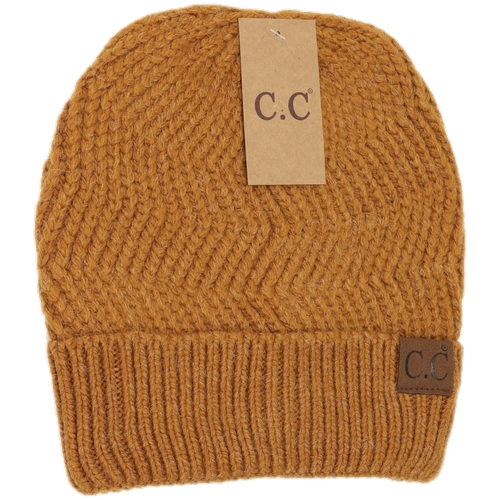 C.C. Beanie Chevron Knit Cuff Beanie - HAT9000 image thumbnail