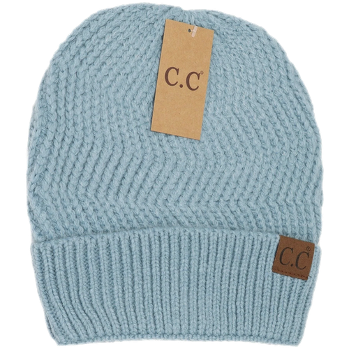 C.C. Beanie Chevron Knit Cuff Beanie - HAT9000 image thumbnail