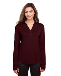 Image of LADIES North End JAQ Snap-Up Stretch Performance Pullover - NE400W