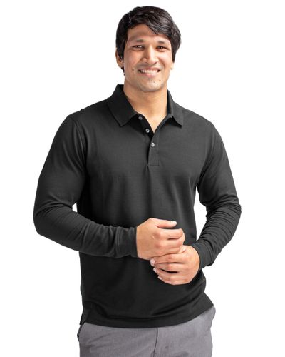 MEN'S BIG & TALL Cutter & Buck Advantage Tri-Blend Pique Long Sleeve Polo - BCK09322 image thumbnail