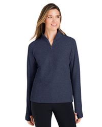 Image of LADIES North End Spirit Textured 1/4 Zip - NE725W