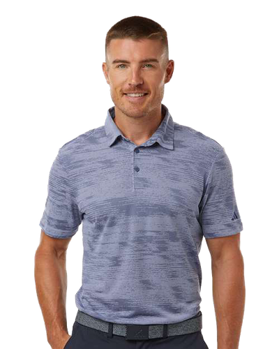 MEN'S Adidas Ultimate365 Textured Stripe Polo - A2005 image thumbnail