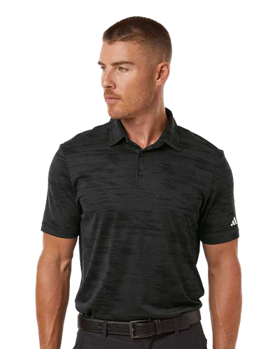 MEN'S Adidas Ultimate365 Textured Stripe Polo - A2005 image thumbnail