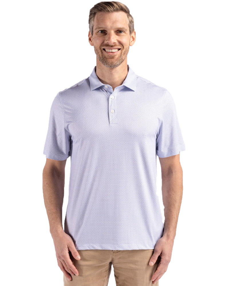 MEN'S Cutter & Buck Pike Eco Diamond Dot Print Recycled Polo - MCK01343 primary image