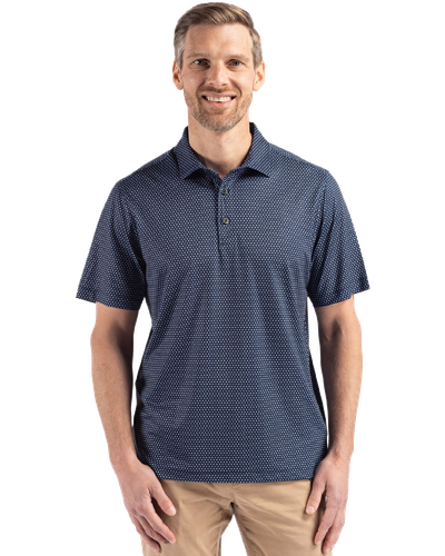 MEN'S Cutter & Buck Pike Eco Shadow Check Print Recycled Polo - MCK01342 image thumbnail
