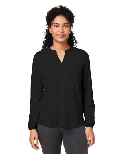 LADIES Devon & Jones Raleigh Half-Placket Knit Top - DP122W image thumbnail