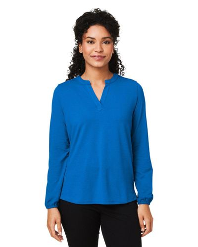 LADIES Devon & Jones Raleigh Half-Placket Knit Top - DP122W image thumbnail