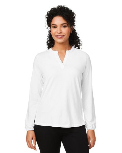 LADIES Devon & Jones Raleigh Half-Placket Knit Top - DP122W image thumbnail