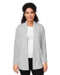 Image of LADIES Devon & Jones Raleigh Stretch Cardigan - DP125W_LS