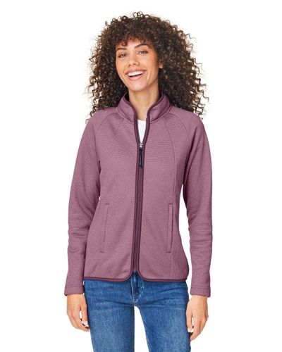 LADIES Core365 Venture Heathered Stripe Full Zip - CE72W image thumbnail