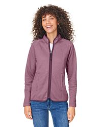 Image of LADIES Core365 Venture Heathered Stripe Full Zip - CE72W