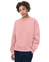 Image of LADIES Bayside Crewneck Sweatshirt - 7702BA