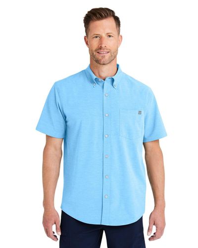 MEN'S HUK Kona Solid Short Sleeve Shirt - H150154_RC image thumbnail