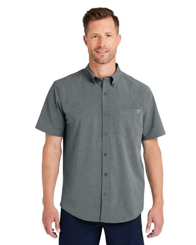 MEN'S HUK Kona Solid Short Sleeve Shirt - H150154_RC image thumbnail
