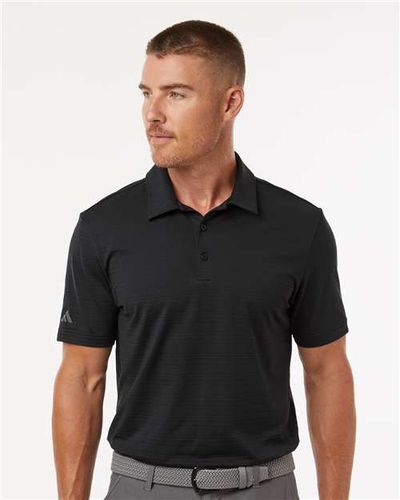 MEN'S Adidas Textured Stripe Polo - A704 image thumbnail