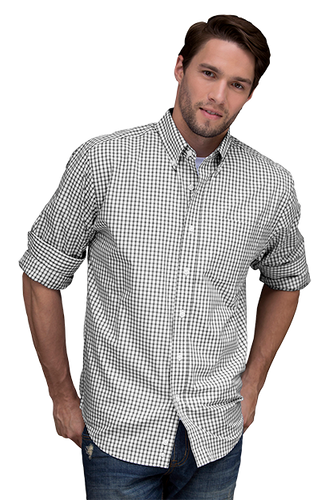 MEN’S Vantage Easy-Care Gingham Check Shirt - 1107_RC image thumbnail