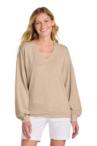 LADIES TravisMathew Long Weekend V-Neck - TM1LD009 image thumbnail