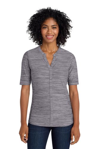 LADIES Port Authority Stretch Heather Open Neck Top - LK583 image thumbnail