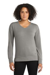 Image of LADIES Ogio Luuma Flex Long Sleeve V-Neck - LOG825