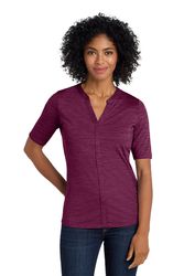 Image of LADIES Port Authority Stretch Heather Open Neck Top - LK583