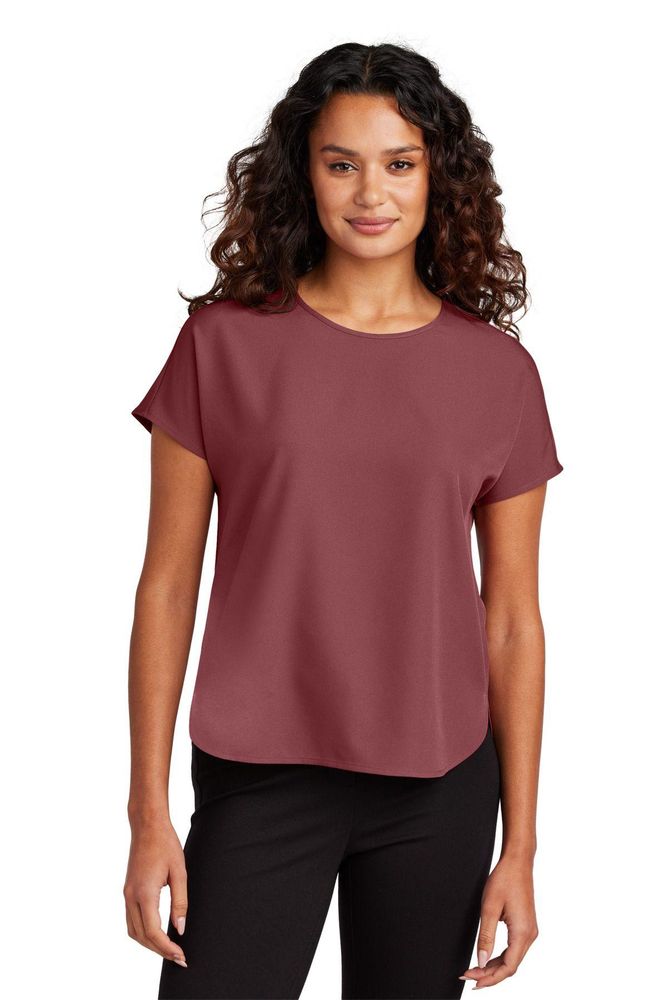LADIES Mercer+Mettle Stretch Crepe Crew - MM2015 primary image