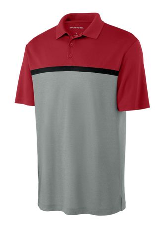 MEN'S Sport-Tek UV Micropique Colorblock Polo - ST741 image thumbnail