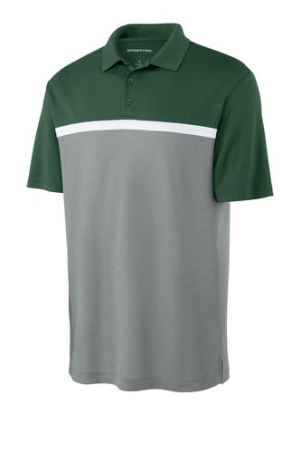 MEN'S Sport-Tek UV Micropique Colorblock Polo - ST741 image thumbnail