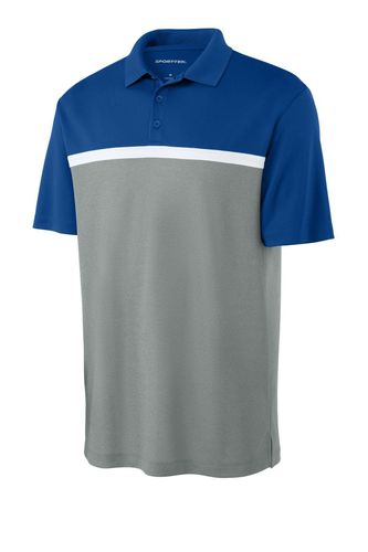 MEN'S Sport-Tek UV Micropique Colorblock Polo - ST741 image thumbnail
