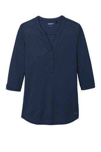 LADIES Ogio Jewel Henley - LOG104 image thumbnail