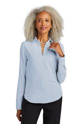 Image of LADIES Brooks Brothers Full Button Satin Blouse - BB18007