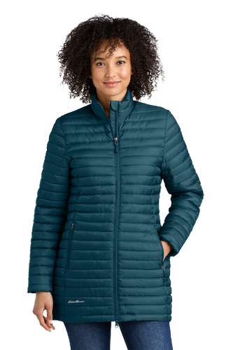 LADIES Eddie Bauer Packable Quilted Full Zip - EB515 image thumbnail