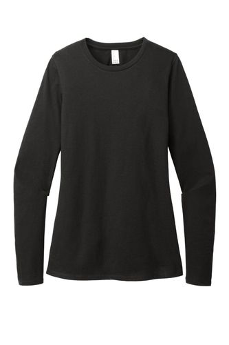 LADIES District Perfect Blend CVC Long Sleeve Tee - DT110 image thumbnail