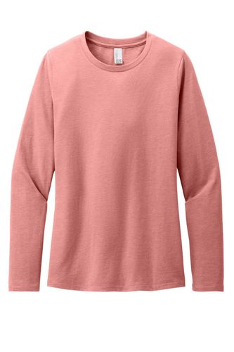 LADIES District Perfect Blend CVC Long Sleeve Tee - DT110 image thumbnail