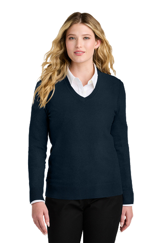 LADIES Port Authority Easy Care V-Neck Sweater - LSW2850 image thumbnail