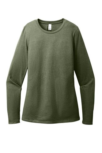LADIES District Perfect Blend CVC Long Sleeve Tee - DT110 image thumbnail