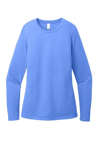 LADIES District Perfect Blend CVC Long Sleeve Tee - DT110 image thumbnail