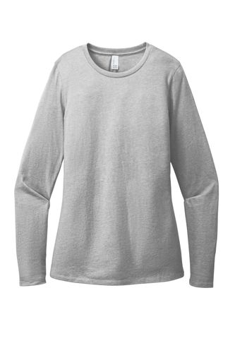 LADIES District Perfect Blend CVC Long Sleeve Tee - DT110 image thumbnail
