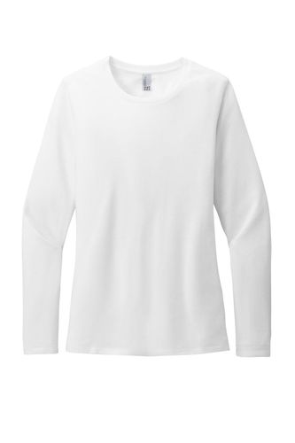 LADIES District Perfect Blend CVC Long Sleeve Tee - DT110 image thumbnail