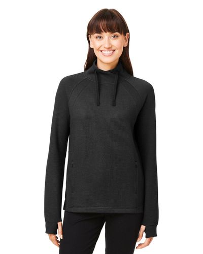 LADIES North End Rhythm Waffle Pullover - NE200W image thumbnail
