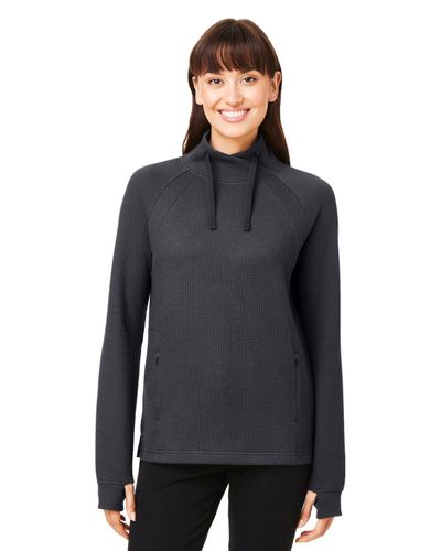 LADIES North End Rhythm Waffle Pullover - NE200W image thumbnail