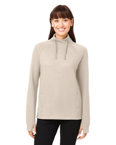 LADIES North End Rhythm Waffle Pullover - NE200W image thumbnail