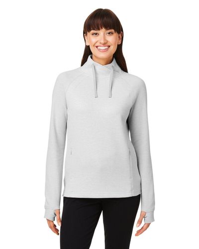 LADIES North End Rhythm Waffle Pullover - NE200W image thumbnail