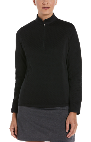 LADIES Callaway Diamond Quillted Fleece 1/4 Zip - CGW793 image thumbnail