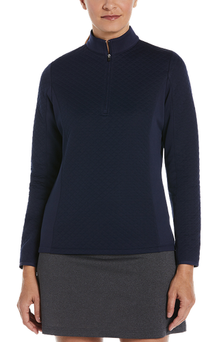 LADIES Callaway Diamond Quillted Fleece 1/4 Zip - CGW793 image thumbnail