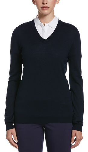 LADIES Callaway V-Neck Merino Sweater - CGW789 image thumbnail