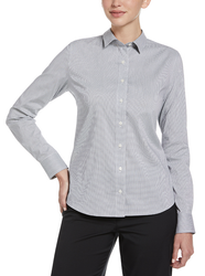 Image of LADIES Perry Ellis Mini-Grid Woven Shirt - PEW117