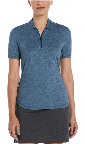 LADIES Perry Ellis Double Knit Polo - PEW122 image thumbnail