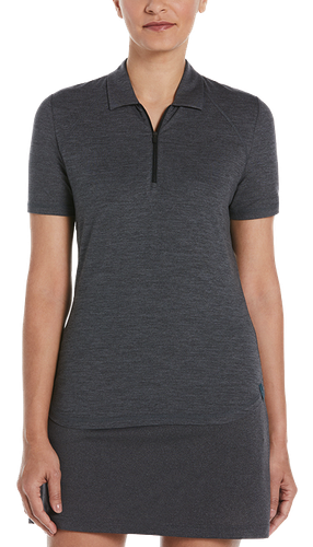 LADIES Perry Ellis Double Knit Polo - PEW122 image thumbnail