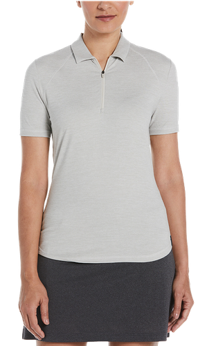 LADIES Perry Ellis Double Knit Polo - PEW122 image thumbnail