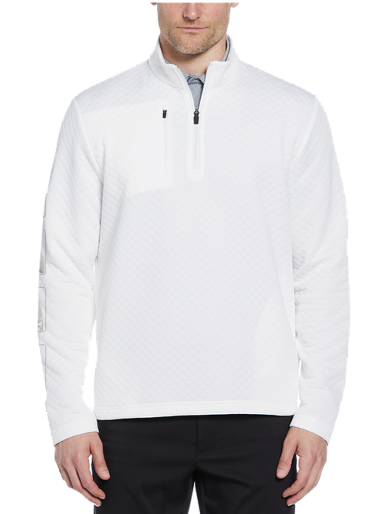 MEN'S Callaway Mid-Weight Diamond Quilted Fleece 1/4 Zip - CGM798 primary image